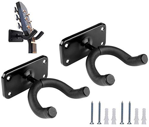 Tioamy Gancho Percha Soporte Pared Guitarra Colgador de Guitarra Oporte de Guitarra Guitar Hanger Hakenhalter Wandhalterung para Accesorio de instrumento de música Volin Banjo Bass acústico