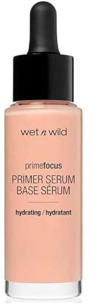 Wet n Wild, Prime Focus Primer Serum, Water-based Serum Primer with Rose Water, Camellia Leaf Extract for a Nourishing Effect, Long-lasting and Hydrating Formula with Silky and Creamy Texture