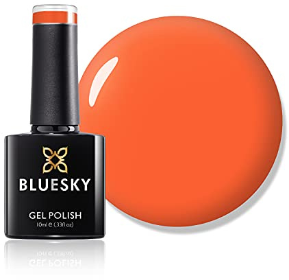 Bluesky Gel Nail Polish, Pool Game SS2021, Orange, Red, Long Lasting, Chip Resistant, 10 ml (Requires Drying Under UV LED Lamp) Amazon Exclusive