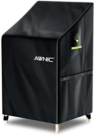 AWNIC Funda Protectora para sillas de jardín apilables de Tejido Oxford Resistente al Agua y al desgarro, poliéster 420D, 65 x 75 x 85/120 cm