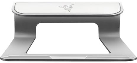 Razer Laptop-Ständer - Ergonomischer Laptop-Ständer (18 Grad Neigungswinkel, Aluminium und ergonomisches Design) Mercury Weiß