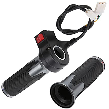 Hapivida Puño del Acelerador, Mango Ligero y ergonómico con función de Avance y Retroceso, Ajuste Suave para Bicicletas eléctricas, Scooters y triciclos, Accesorio Compatible con manillares estándar