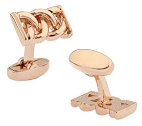 Homxi Manschettenknöpfe Herren Hochzeit Set,Manschettenknöpfe Geometrisch Manschettenknöpfe für Herren Rosegold Manschettenknöpfe Kupfer Personalisiert
