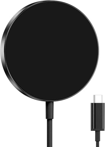 Mag-Safe Ladegerät, Induktive Ladestation für iPhone 17 16 15 14/Air-Pods | Magnetische Ladepad für iPhone 17 Air/16e/13 12 Pro Max Mini, Magnetic Wireless Charger for Air-Pods Pro 3/4 -Ohne Netzteil