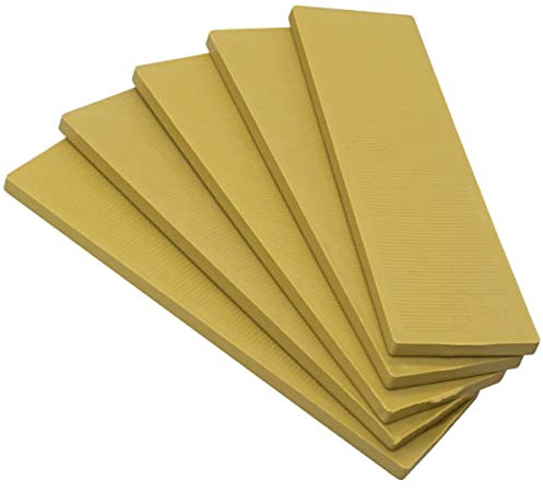 SKIR'CO Cuñas planas de plástico de 4 mm, embaladoras de acristalamiento, espaciadores de marcos, empacadores de marcos de puertas y ventanas