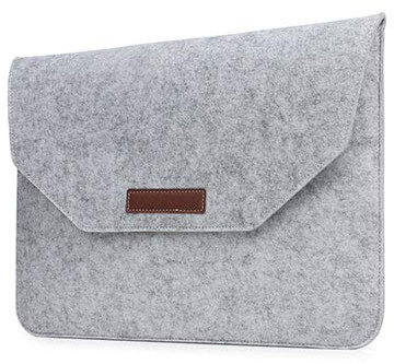 EMFYL 1fortunate phone accessories For 13.3 Inch, Laptop Bag Soft Bussiness Wood Felt Sleeve Bag Case For Laptop 11 12 13 15 (Color : Grey, Size : All Laptop 12 inch)