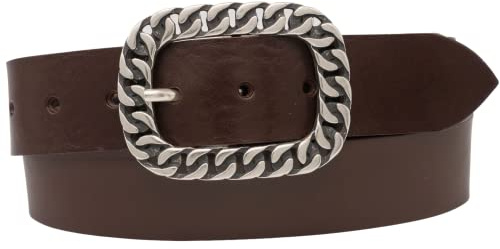 AnnaMatoni Damen Gürtel Ledergürtel 4cm echt Leder Made in Germany Premium Leder Damen Leder Gürtel Schließe Nickefrei