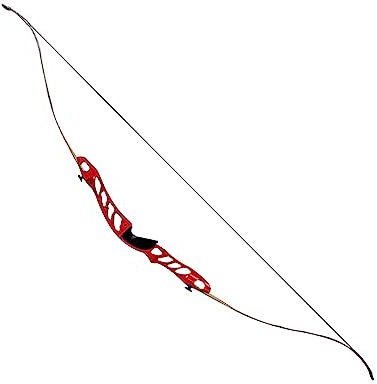 ACCMOS 68 Recurve Bogen für Erwachsene Jugend Bogensport Metall Riser 18 20 22 26 30 34 38 lbs Rechtshänder Übung Wettkampf Bögen (Red 18lb)