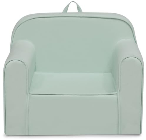 Delta Children Cozee Chair -Foam Kids Chair for Ages 18 Months and Up, Sage