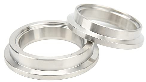 Wastegate Flangia di ingresso 44 mm Wastegate Set flangia di ingresso in acciaio inossidabile Uscita V Band Kit di saldatura Replacemet per Tial Mv R Mvr Vband