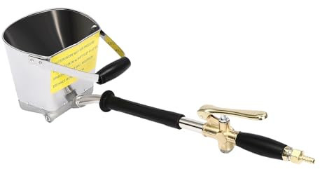 Mörtel Zement Sprühmaschine 4 Jet - Putzpistole, Putzmaschine, Sprühpistole für Zementmörtel, Hopper Gun,Druckluft, Zement Putzwerfer,für Streichen Wänden Decken Zement