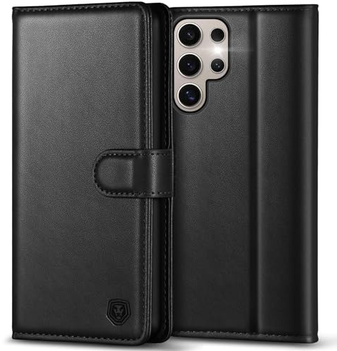 Kuafcase Handyhülle für Samsung Galaxy S24 Ultra Hülle Leder Klapphülle