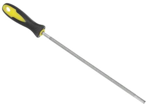 CoCud Diamond Chainsaw File, 7/32(5.5mm) 80 Grits, High Hardened Round Sharpener Files with Non-Slip Handle - (Applications: for Sharpening Chain Saws)