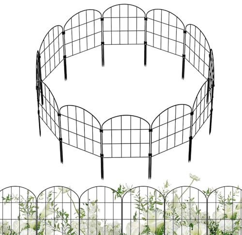 Metall-Gartenzaun, Gartenbegrenzungszaun, Lattenzaun-Paneele, Rostfreier Blumenbeetzaun, Gartenbegrenzungsschirm, Dekorativer Gartenzaun Ohne Graben, Tierbarriere For Obstgärten, Hof, Terrasse