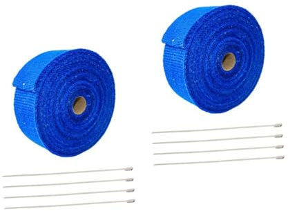 Gatuida 2 Stücke Wärme Band 1 5mm * 25mm * 5mm Auto/Auspuff Rolle Universal Einrichtung Schützt Fahrer