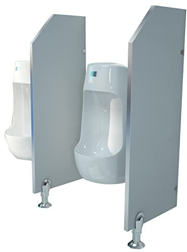 Urinal-Trennwand für Herren, wasserdichte PVC-Trennwandverlängerung für Hotel und öffentliche Toiletten, Wandmontage, Urinal-Trennwand für Schule und Bar, Weiß, Größe 1