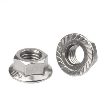 5 Stück DIN6923 M8x1,0 M10x1,0 M10x1,25 M12x1,25 M12x1,5 Feingewindeflansch Sechskantmutter Flanschmuttern(M10 x 1.0 (5pcs))