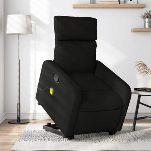 IKAYAA Elektrischer Massagesessel Fernsehsessel mit Aufstehhilfe Sessel Wohnzimmer Relaxsessel mit Liegefunktion Elektrisch Verstellbar Liegesessel Verstellbar Aufstehsessel Massagefunktion