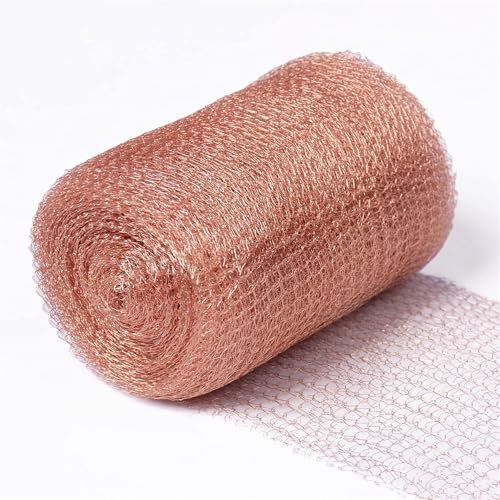 Schneckenzaun Metall Kupferband Gegen Schneckenschutz Hochbeet Schneckenstopp Schneckenbarriere Anti Kupferdraht Schneckennetz Copper Tape Kupfernetz (127 mm x 3 m (18 Drähte))