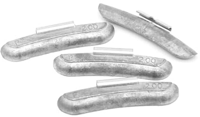 PARTWELL Wheel Weights Lead Clip on Tire Weights, P-Series 2.00 oz, 25 Pcs/Box, Accurate Tolerances, Suitable for Full-Size Pickups, SUVs, Vans, and Passenger Cars