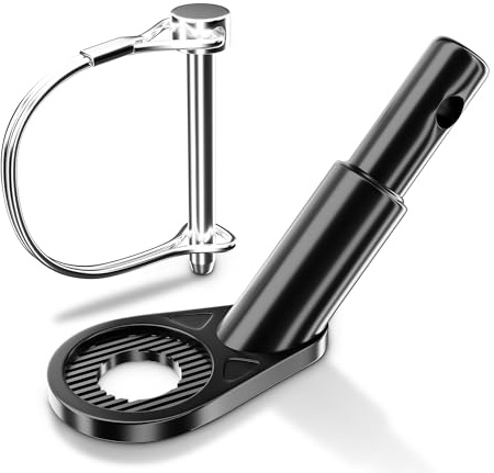 NICEDACK Fahrradanhänger Kupplung, Fahrrad Anhängerkupplung,Hundeanhänger Adapter für Fahrrad,Fahrradanhänger-Adapter,Kinderanhänger Fahrradkupplungen (Kohlenstoffstahl-Schwarz)