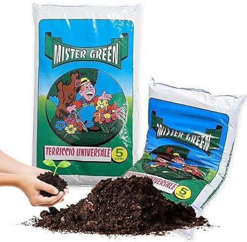 Sicignano | Terriccio Universale, Substrato di Coltivazione Misto - per Piante Verdi da Appartamento Balcone Giardino, per Vegetali in Vaso o Piena Terra - Coltivazione, Giardinaggio (9, 5 Litri)