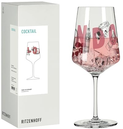RITZENHOFF Cocktail-Glas - 500 ml - Made in Germany | Artikelnr. 8096006, Serie Entdecker, 1 Cocktail-Glas 500 ml, Kristallglas, spülmaschinenfest