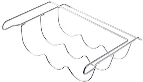 HEALLILY Portabottiglie da appendere in ferro bianco per frigorifero e birra, pratico organizer per bottiglie di birra resistente al frigorifero, scaffale salvaspazio per cucina e bar