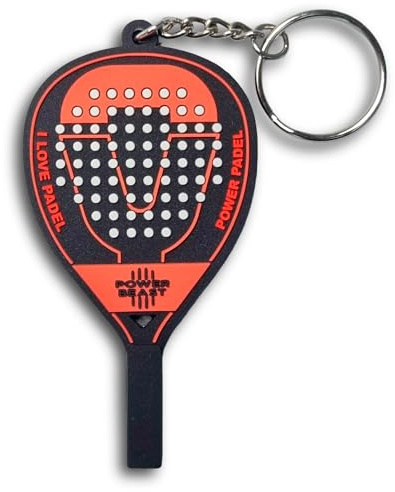POWER BEAST Padelracket nyckelring, original sporttillbehör, present till padelspelare