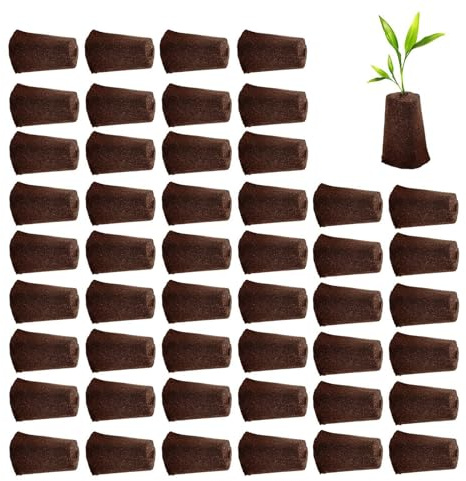 48 Stück Anzuchtschwämme für Hydrokultur Wachstumsschwämme Pflanzenwachstum Soilless Seed Starter Ersatzschwämme aus Organischem Torf für Indoor Garten Gemüse Kräuter Keimung