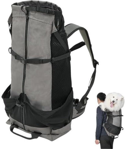 Generisch Hunderucksack bis 15-30kg, Atmungsaktiver Tragerucksack für Große Hunde, Für Multifunktionale Outdoor-Wandertasche