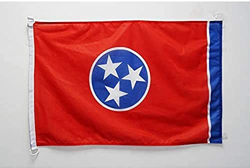 AZ FLAG Pavillon Tennessee 90x60 cm Maille Bloquée Anneaux Plastique