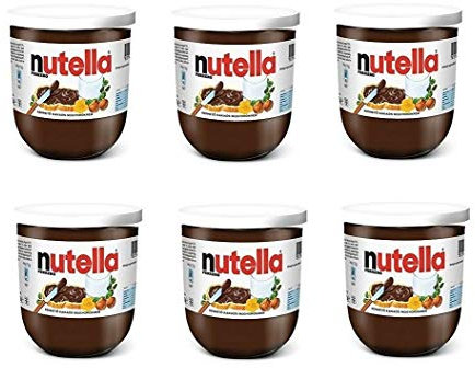 6x Ferrero Nutella Nuss Haselnuss Schokolade 200g Schokoaufstrich Brotaufstrich