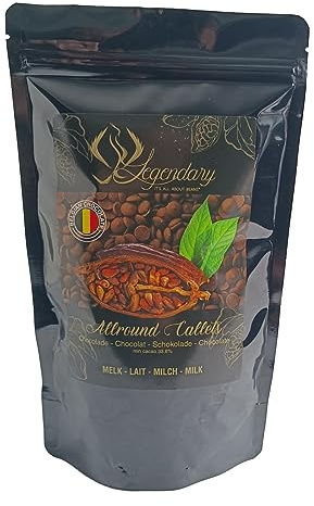 Legendary CALLETS WEIß GOLD 500 gr - Original belgische Schoko Drops, für Schokoladen-Fondue und Schoko-Brunnen, Ganache, Glasur, zum Trinken usw.
