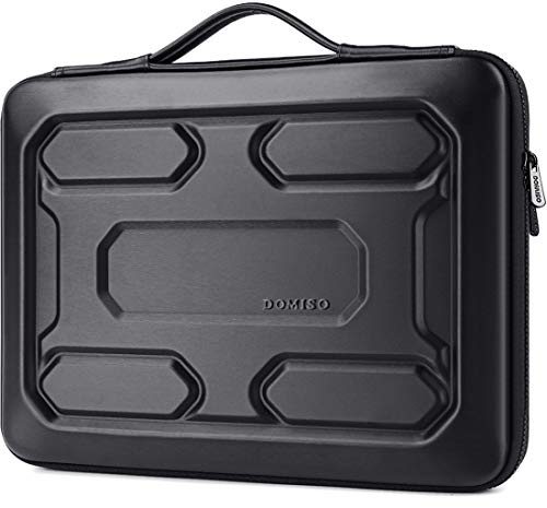 DOMISO 15.6 Zoll Laptoptasche Wasserdicht Schutzhülle Protective Laptop Case Sleeve Stoßfest Laptophülle für 15-15.6 Notebook/Lenovo IdeaPad 520/ASUS ZenBook/Dell/Pavilion,Schwarz