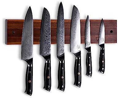 Magnetleiste Messer - Akazienhold - Messerhalter magnetisch für schwere Messer - Messer Magnetleiste Extra groß - Magnet Messerhalterz - VDN