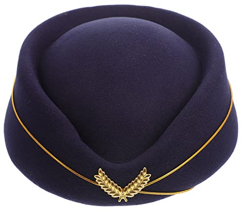 Operitacx Stewardess-hut Für Kostüm Und Bühnenauftritte Elegante Flugbegleiter-mütze Für Rollenspiele Cosplay Und Festliche Anlässe Perfektes Accessoire Für Flugbegleiter-uniformen
