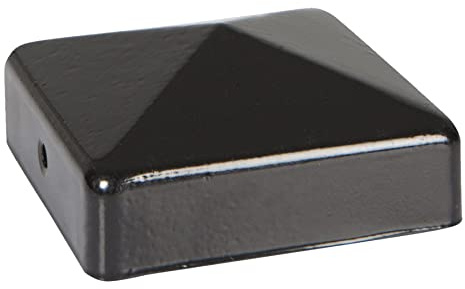Premier Garden Supplies Fencemate Durapost 75mm x 75mm Capping Ends Fence Post Caps 25mm Thick [4 x Anthracite Grey]