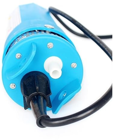 HEXEH water pump submersible 1pcs 12V 24V 6L/min Lift=70m Deep Well Submersible Pump For Solar Energy Panels Small Mini Electric Water Transfer 12 V 24 Volt (Color : Blue, Size : 12V)