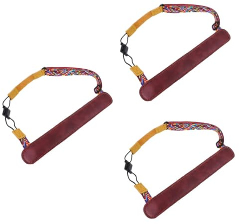 TOYANDONA 3stücke Cross Strap Ukulele Gurt Echtem Verstellbar Im Traditionellen Stil Für Akustikgitarre Und Bass Auffälligem Gelb Mit Nationalen Mustern