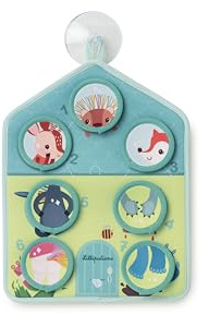 LILLIPUTIENS - Panel de Actividades para el Baño - Juguete Educativo con Ventosa y Pastillas flotantes para Aprender higiene - Momento de diversión y Aprendizaje en el baño - Desde 2 años - 83537