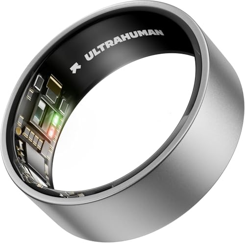 ULTRAHUMAN Ring AIR – Smart Ring für Damen und Herren | Schlaf, Fitness, HRV -Tracking, Stressanalyse & Zyklusüberwachung | Kein ABO | Bis zu 6 Tage Akkulaufzeit | (Größe 5)