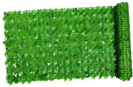 VANZACK Künstliche Grüne Blätterwand Aus Kunststoff Simulierte Pflanzenwand Für Außenbereich Blattzaun Zur Gartendekoration Sichtschutz Für Balkon Und Terrasse Einfache Reinigung Und Pfleg