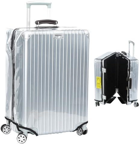 Gepäckabdeckung Für Koffer,Kofferhülle Transparente Kofferschutzhülle,Transparente PVC-Koffer-Schutzhüllen,Waschbar Gepäckabdeckung,Für Reisegepäck Fall (30 Zoll)