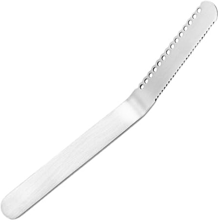 Couteau à sandwich – Couteaux à sandwich | Acier inoxydable, lame festonnée à large bord | Trancheuse sûre pour le beurre, le fromage, le sable, la confiture, ustensile de cuisine pour beurre/crème