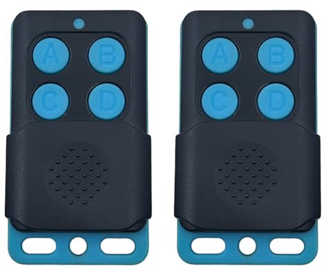 433.92 MHz Fernbedienung Garagentor, Normstahl Fernbedienung für EA433-2KS RCU433-2K, Handsender für Garagentoröffner,4-Kanal Normstahl 433.92mhz Funkfernbedienung Garagentor (2 Stück)