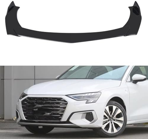 YujieNB Frontspoilerlippe für Auto für Audi A3 S3 Sedan Sportback 2010-2024,ABS-Material,Frontspoiler für Auto