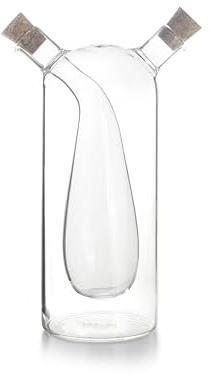 IBILI - Aceitera Vinagrera Duo, Borosilicato, 90 ml + 260 ml