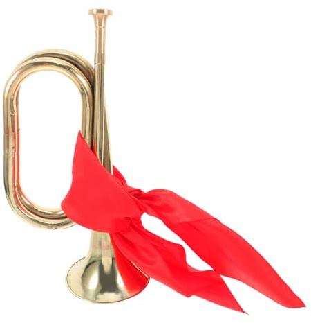 FUTUREORYY Klassisches Trompeteninstrument aus Kupfer mit Kräftigem Klang und Einfacher Handhabung für Bands und Aufführungen in Goldener Farbe