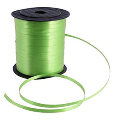 CYDZSRA 250 Yards Volle Rolle Ballon Curling Ribbon Wrap Spool Bunte Riemen Weihnachtsfeier Favors String Zubehör, Grün